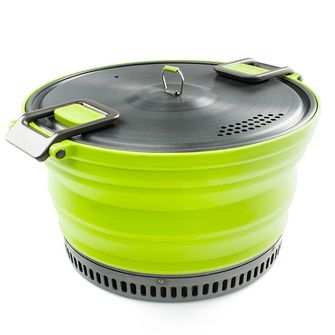 Сгъваема саксия GSI Outdoors Escape HS Pot 3 л, зелена