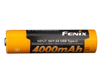 Акумулаторна USB-C батерия Fenix 18650 4000 mAh (Li-Ion)