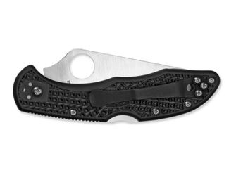 Spyderco Delica 4 Олекотен джобен нож 7,5 см, черен, FRN