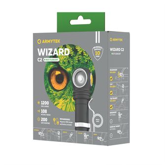 ArmyTek Wizard C2 Magnet Бял LED фар с магнитен държач 1200 lm 4800 h 64 g