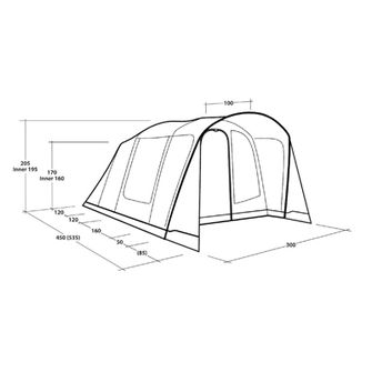 Палатка Outwell Sunhill 5 Air за 5 души