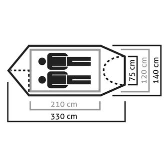 Палатка Salewa Сиера Леоне за 2 души