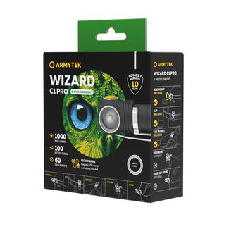 ArmyTek Wizard C1 Pro Magnet Бял LED фар с магнитен държач 1000 lm 1440 h 55 g