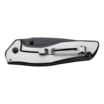 Джобно ножче Herbertz 9,3 cm, пълна стомана, черно-сребърно