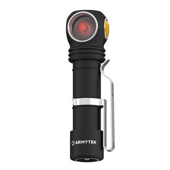 ArmyTek Wizard C2 WR Magnet Бял и червен LED фар с магнитен държач 1100 lm мощност на батерията 3 h 65 g