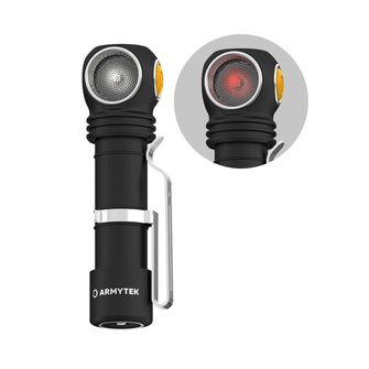 ArmyTek Wizard C2 WR Magnet Бял и червен LED фар с магнитен държач 1100 lm мощност на батерията 3 h 65 g