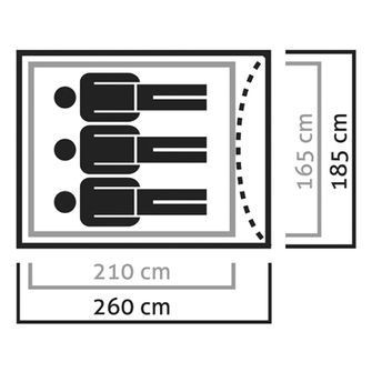 Палатката Salewa Litetrek за 3 души