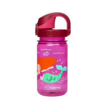 Nalgene Бебешка бутилка за вода Grip-n-Gulp Sustain 0,35 L розова русалка