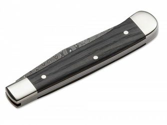 Böker Manufaktur Solingen Trapper Classic Damast джобно ножче 8,3 cm, дамаск, дъб Bog