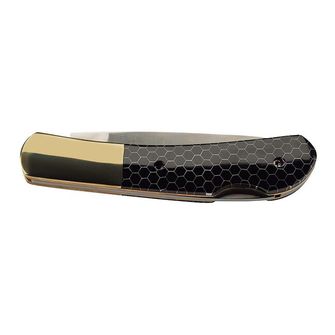 Джобно ножче Herbertz 7,5 см, пластмаса с шарка на пчелна пита, черно