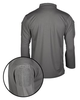 Mil-Tec  Тактическа поло блуза с дълъг ръкав, градско сиво