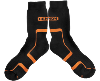 BENNON TREK SOCK чорапи за трекинг, черни/оранжеви