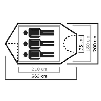 Палатка Salewa Сиера Леоне за 3 души