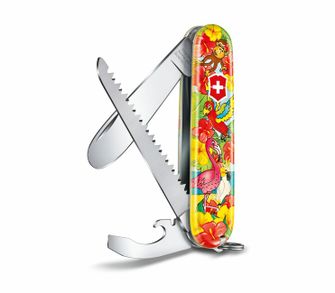 Victorinox My First Animal Edition, многофункционален нож за деца, мотив папагал, 9 функции