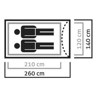 Палатката Salewa Litetrek за 2 души