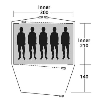 Outwell Zelt Cloud за 5 души
