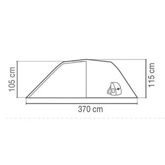 Палатка Coleman Cortes за 3 души синя