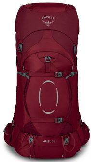 Туристическа раница OSPREY ARIEL 55 II,  claret red