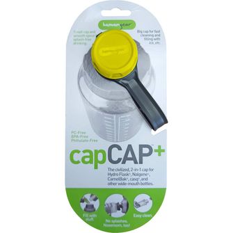 humangear capCAP+ Капачка за бутилка с диаметър 5,3 cm, жълта