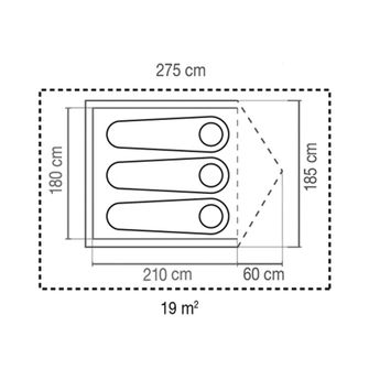 Палатка Coleman Darwin за 3 души