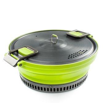 Сгъваема саксия GSI Outdoors Escape HS Pot 3 л, зелена