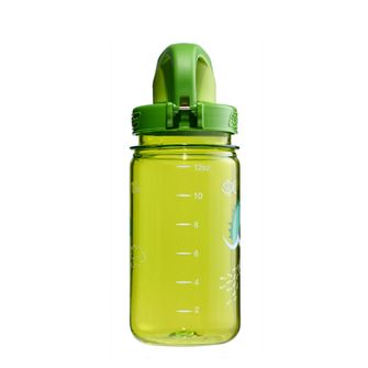 Nalgene Бебешка бутилка за вода Grip-n-Gulp Sustain 0,35 L зелена nessie