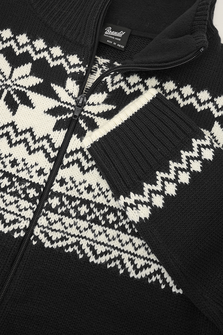 Пуловер Brandit Norwegian с цип, черен