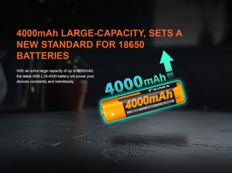 Акумулаторна батерия Fenix 18650 4000 mAh (Li-Ion)