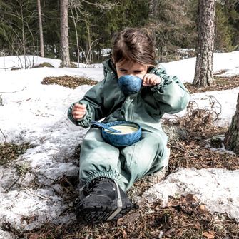 KUPILKA 33 + Spork комплект от купа и лъжица с вилица в едната, кафяв