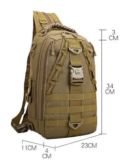 DRAGOWA TACTICAL Раница с един ремък Charlie 20 L, каки