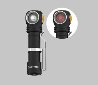 ArmyTek Wizard C2 WR Magnet Бял и червен LED фар с магнитен държач 1100 lm мощност на батерията 3 h 65 g