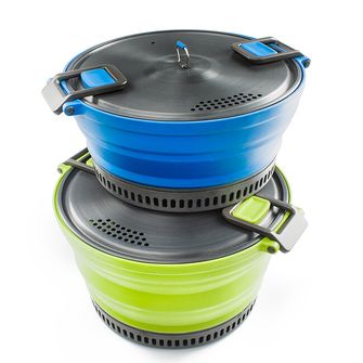 Сгъваема саксия GSI Outdoors Escape HS Pot 3 л, зелена