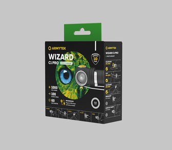 ArmyTek Wizard C1 Pro Magnet Бял LED фар с магнитен държач 1000 lm 1440 h 55 g