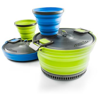 Сгъваема саксия GSI Outdoors Escape HS Pot 3 л, зелена