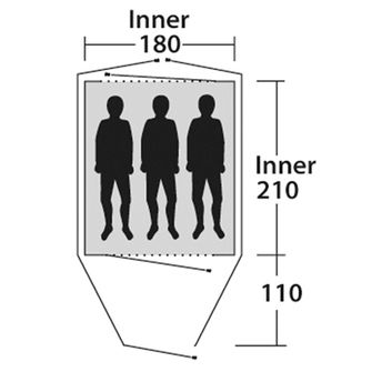 Outwell Zelt Cloud за 3 души