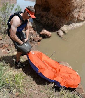 Klymit Packraft LiteWater Dinghy (LWD), оранжево и синьо