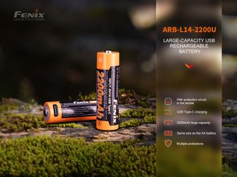 Fenix Акумулаторна батерия USB AA Fenix ARB-L14-2200U