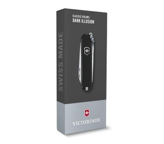 Мултифункционален нож Victorinox Classic SD Colours Dark Illusion 58 мм, черен, 7 функции