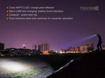 Акумулаторно LED фенерче Fenix TK65R, 3200 лумена