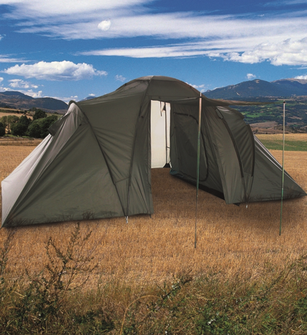 Mil-Tec Палатка с място за съхранение за 4 души, маслиновозелена, 420 x 220 x 170 см