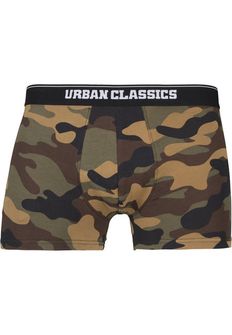 Urban Classics мъжки боксерки 2 бр, камуфлажно дърво