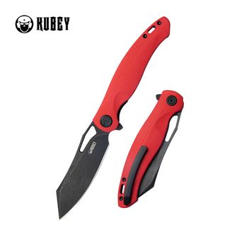 Нож KUBEY Drake, стомана AUS 10, червен