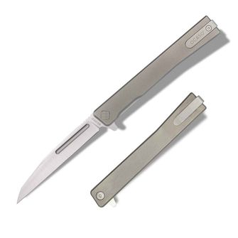 Нож за затваряне OCASO Solstice Titanium + Satin / Wharncliffe