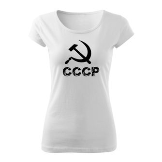 DRAGOWA дамска тениска с къс ръкав, СССР, бяла, 150г/м2